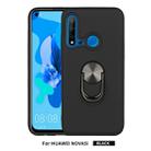 For Huawei Nova 5i     360 Rotary Multifunctional Stent PC+TPU Case with Magnetic Invisible Holder(Black) - 1