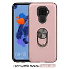 For Huawei Mate 30 Lite / Nova 5i Pro   360 Rotary Multifunctional Stent PC+TPU Case with Magnetic Invisible Holder(Rose Gold) - 1