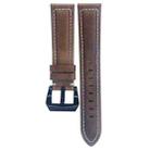For Samsung Galaxy Watch Active 2 22mm Tree Leather Sports Watch Band(Coffee) - 1