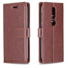 For Nokia 4.2 Crazy Horse Texture Horizontal Flip Leather Case with Holder & Card Slots & Wallet & Photo Frame(Brown) - 1