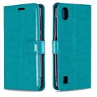 For ZTE Blade A5 2019 Crazy Horse Texture Horizontal Flip Leather Case with Holder & Card Slots & Wallet & Photo Frame(blue) - 1