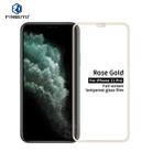 For iPhone 11 Pro PINWUYO 9H 2.5D Full Screen Tempered Glass Film(Rose gold) - 1