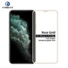 For iPhone 11 Pro Max PINWUYO 9H 2.5D Full Screen Tempered Glass Film(Rose gold) - 1