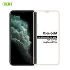 For iPhone 11 Pro Max   MOFI 9H 2.5D Full Screen Tempered Glass Film(Rose Gold) - 1