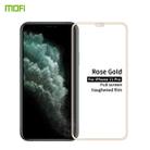 For iPhone 11 Pro MOFI 9H 2.5D Full Screen Tempered Glass Film(Rose gold) - 1