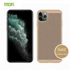 For iPhone 11 Pro MOFI Breathable PC Ultra-thin All-inclusive Protective Case(Gold) - 1