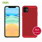 For iPhone 11 MOFI Breathable PC Ultra-thin All-inclusive Protective Case(Red) - 1