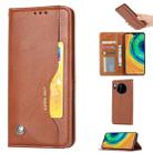 For Huawei Mate 30 Pro Knead Skin Texture Horizontal Flip Leather Case with Photo Frame & Holder & Card Slots & Wallet(Brown) - 1