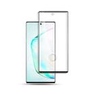 For Galaxy Note 10+ mocolo 0.33mm 9H 3D Curved Full Screen Tempered Glass Film, Support fingerprint unlock(Black) - 1