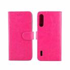 For Xiaomi  MI CC9e/A3  Crazy Horse Texture Horizontal Flip Leather Case with Holder & Card Slots & Wallet & Photo Frame(Magenta) - 1
