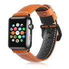 For Apple Watch 3 / 2 / 1 Generation 38mm Universal Tree Leather Watch Band(Brown) - 1