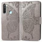 For Xiaomi Redmi Note 8  Butterfly Love Flower Embossed Horizontal Flip Leather Case with Bracket / Card Slot / Wallet / Lanyard(Gray) - 1