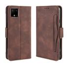 For Google Pixel 4 Wallet Style Skin Feel Calf Pattern Leather Case with Separate Card Slot(Brown) - 1