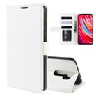 For Xiaomi Redmi Note 8 Pro R64 Texture Single Fold Horizontal Flip Leather Case with Holder & Card Slots & Wallet(White) - 1