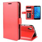 For Motorola Moto E6 R64 Texture Single Fold Horizontal Flip Leather Case with Holder & Card Slots & Wallet(Red) - 1