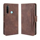 For Xiaomi Redmi Note 8 Wallet Style Skin Feel Calf Pattern Leather Case ，with Separate Card Slot(Brown) - 1