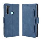 For Xiaomi Redmi Note 8 Wallet Style Skin Feel Calf Pattern Leather Case ，with Separate Card Slot(Blue) - 1