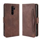 For Xiaomi Redmi Note 8 Pro Wallet Style Skin Feel Calf Pattern Leather Case ，with Separate Card Slot(Brown) - 1