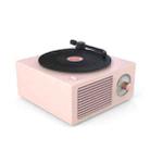 B10 Atomic Bluetooth Speakers Retro Vinyl Player Desktop Wireless Creative Multifunction Mini Stereo Speakers(Nordic Pink) - 1