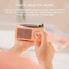 B10 Atomic Bluetooth Speakers Retro Vinyl Player Desktop Wireless Creative Multifunction Mini Stereo Speakers(Nordic Pink) - 12