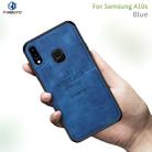 For Galaxy A10S PINWUYO Zun Series PC + TPU + Skin Waterproof And Anti-fall All-inclusive Protective Shell(Blue) - 1