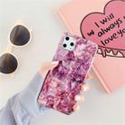 For iPhone 11 TPU Smooth Marbled IMD Mobile Phone Case(Purple Stone F10) - 1