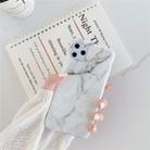 For iPhone 11 TPU Smooth Marbled IMD Mobile Phone Case(Snow White F6) - 1