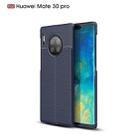 For Huawei Mate 30 Pro Litchi Texture TPU Shockproof Case(Navy Blue) - 1