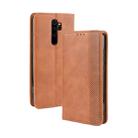 For Xiaomi Redmi Note 8 Pro Magnetic Buckle Retro Crazy Horse Texture Horizontal Flip Leather Case with Holder & Card Slots & Photo Frame(Brown) - 1