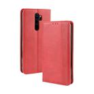 For Xiaomi Redmi Note 8 Pro Magnetic Buckle Retro Crazy Horse Texture Horizontal Flip Leather Case with Holder & Card Slots & Photo Frame(Red) - 1