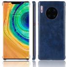 For Huawei Mate 30 Pro Shockproof Litchi Texture PC + PU Case(Blue) - 1