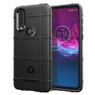 For  Moto One Action Full Coverage Shockproof TPU Case(Black) - 1