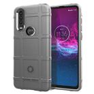 For  Moto One Action Full Coverage Shockproof TPU Case(Grey) - 1