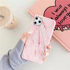 For iPhone 11 Pro TPU Smooth Marbled IMD Mobile Phone Case(Snowflake Powder F21) - 1