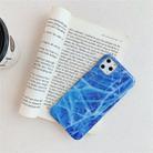 For iPhone 11 Pro Max TPU Smooth Marbled IMD Mobile Phone Case(Sapphire Blue F25) - 1