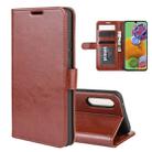 For Galaxy A90 5G R64 Texture Single Fold Horizontal Flip Leather Case with Holder & Card Slots & Wallet(Brown) - 1