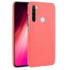 For Xiaomi Redmi Note 8 Shockproof Crocodile Texture PC + PU Case(Red) - 1