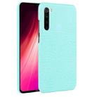 For Xiaomi Redmi Note 8 Shockproof Crocodile Texture PC + PU Case(Light Green) - 1