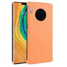 For Huawei Mate 30 Pro Shockproof Crocodile Texture PC + PU Case(Orange) - 1