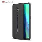 For OPPO Reno 2 Litchi Texture TPU Shockproof Case(Black) - 1