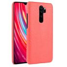 For Xiaomi Redmi Note 8 Pro Shockproof Crocodile Texture PC + PU Case(Red) - 1