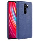 For Xiaomi Redmi Note 8 Pro Shockproof Crocodile Texture PC + PU Case(Blue) - 1