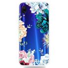 For Xiaomi Redmi Note 7 Pro / Redmi Note7    3D Pattern Printing Extremely Transparent TPU Phone Case(The Stone Flower) - 1