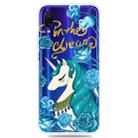 For Xiaomi Redmi 7 / Y3     3D Pattern Printing Extremely Transparent TPU Phone Case(Blueflower Unicorn) - 1