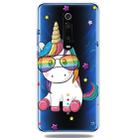 For Xiaomi 9T / 9T Pro / Redmi K20 / Redmi K20 Pro     3D Pattern Printing Extremely Transparent TPU Phone Case(Eyeglasses Unicorn) - 1