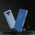 For LG Q60 Plating Mirror Left and Right Flip Cover with Bracket Holster(Purple Blue) - 8