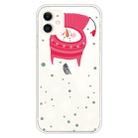 For iPhone 11 Trendy Cute Christmas Patterned Case Clear TPU Cover Phone Cases(Hang Snowman) - 1