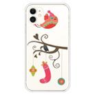 For iPhone 11 Trendy Cute Christmas Patterned Case Clear TPU Cover Phone Cases(Gift Bird) - 1