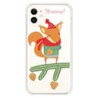 For iPhone 11 Trendy Cute Christmas Patterned Case Clear TPU Cover Phone Cases(Fox) - 1
