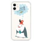 For iPhone 11 Trendy Cute Christmas Patterned Case Clear TPU Cover Phone Cases(Penguin) - 1